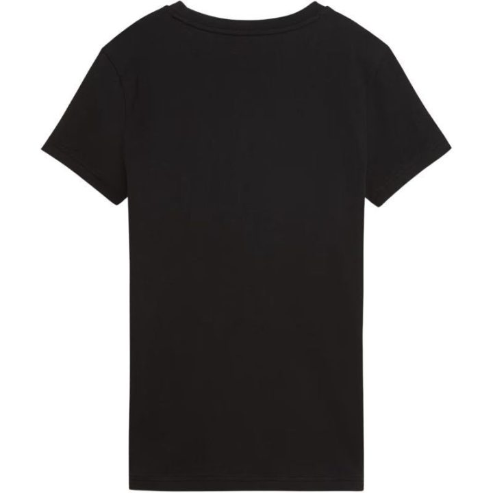Moteriški marškinėliai Puma Ess Centered Cat Logo Tee, juodi