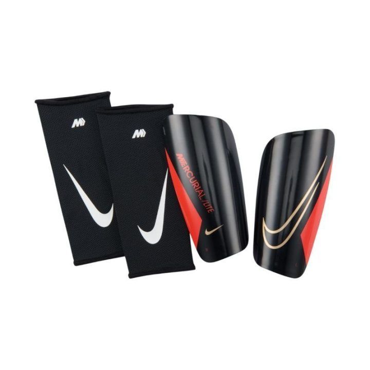 Futbolo blauzdų apsaugos Nike Mercurial Lite SuperLock, juodos
