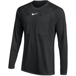 Vyriški teisėjo marškinėliai ilgomis rankovėmis Nike Dri-FIT Referee III, juodi