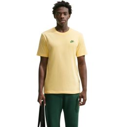 Vyriški medvilniniai marškinėliai Nike Club Tee, geltoni
