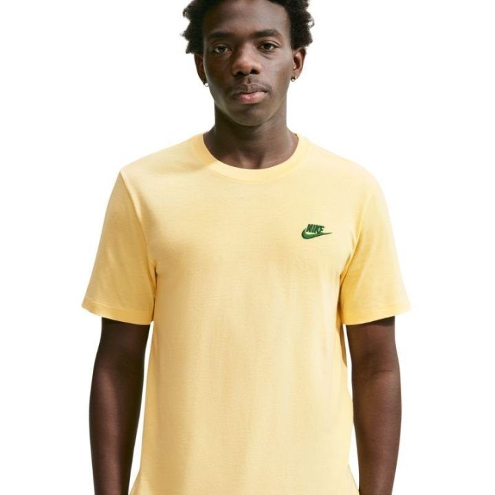 Vyriški medvilniniai marškinėliai Nike Club Tee, geltoni