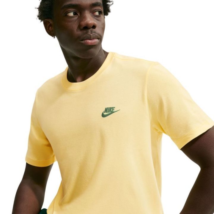 Vyriški medvilniniai marškinėliai Nike Club Tee, geltoni