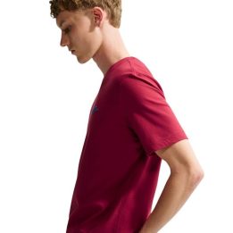 Vyriški marškinėliai su nedideliu logotipu Nike Club Tee, raudoni