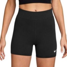 Moteriški šortai aukštu liemeniu Nike Sportswear Classic, juodi