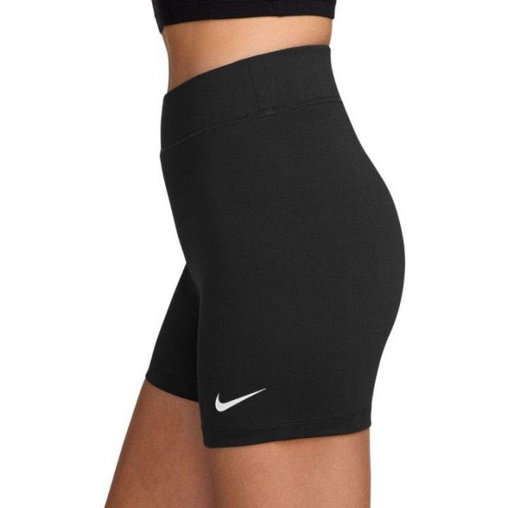 Moteriški šortai aukštu liemeniu Nike Sportswear Classic, juodi