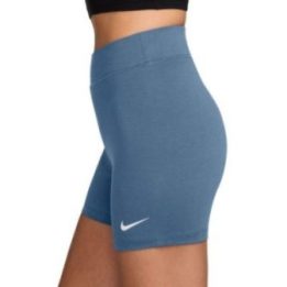 Moteriški šortai su aukštu liemeniu Nike Sportswear Classic, mėlyni