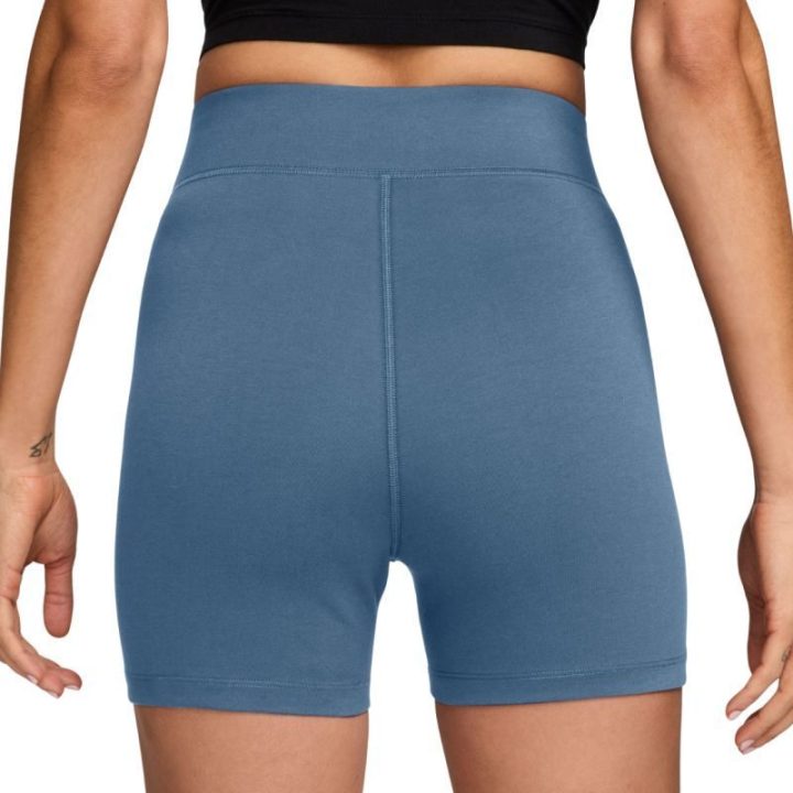 Moteriški šortai su aukštu liemeniu Nike Sportswear Classic, mėlyni