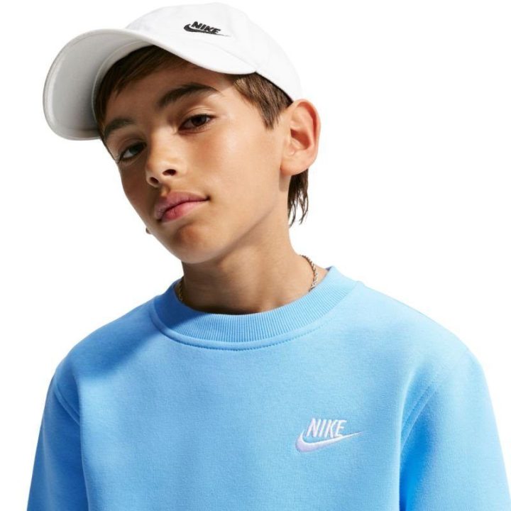 Vaikiškas džemperis Nike Sportswear Club Fleece, šviesiai mėlynas