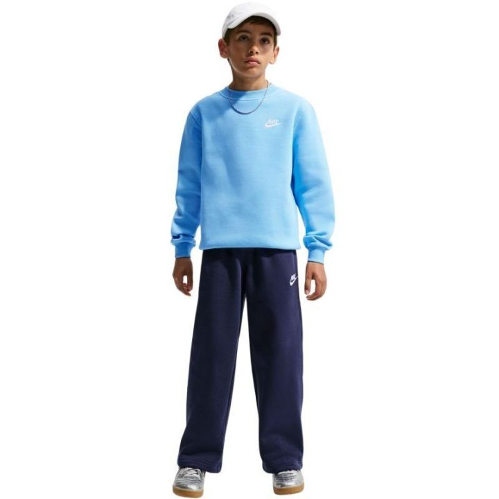 Vaikiškas džemperis Nike Sportswear Club Fleece, šviesiai mėlynas
