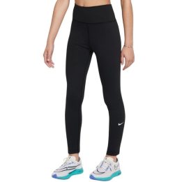 Tamprės mergaitėms su aukštu liemeniu Nike One, juodos