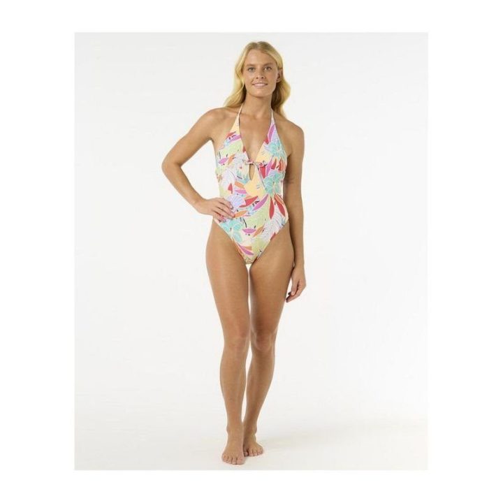 Vientisas maudymosi kostiumėlis RIP CURL Cala Vadella Cheeky, turkio