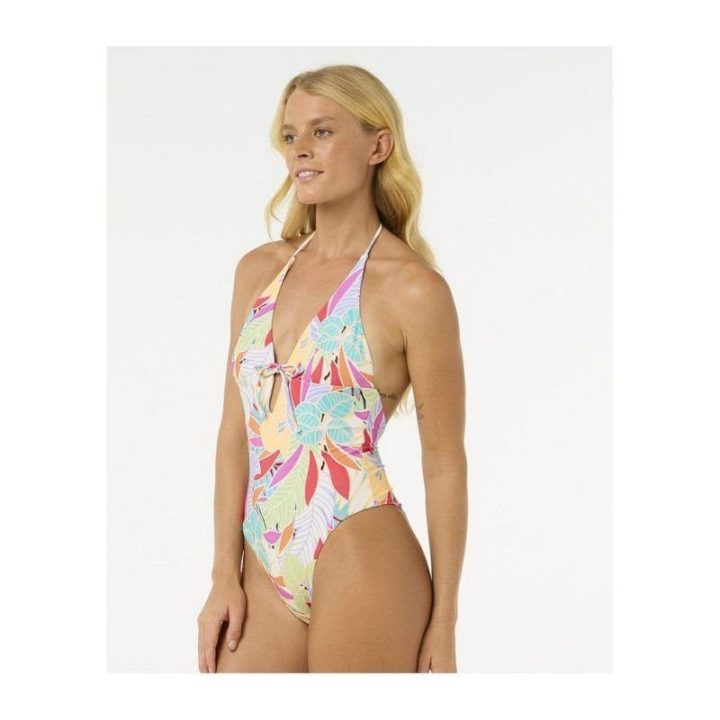 Vientisas maudymosi kostiumėlis RIP CURL Cala Vadella Cheeky, turkio