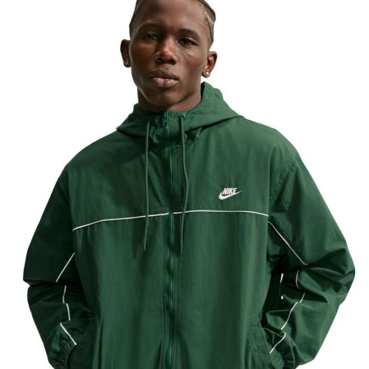 Vyriška laisvo kirpimo striukė Nike Club, žalia
