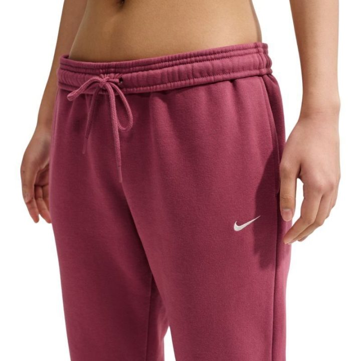 Moteriškos medvilninės kelnės Nike Studio Fleece, rožinės