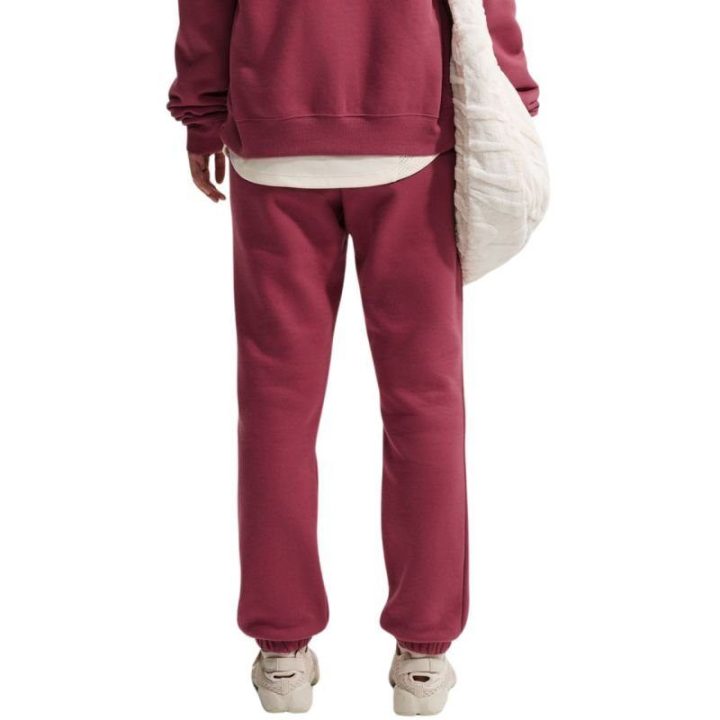 Moteriškos medvilninės kelnės Nike Studio Fleece, rožinės