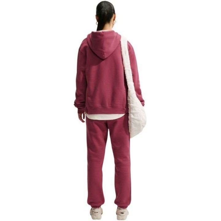 Moteriškos medvilninės kelnės Nike Studio Fleece, rožinės
