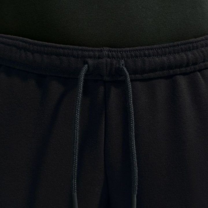Moteriškos medvilninės kelnės Nike Studio Fleece Lightweight, juodos