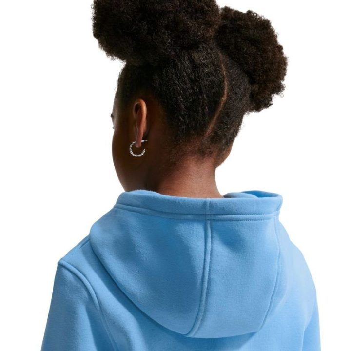 Vaikiškas medvilninis džemperis Nike Club Fleece, šviesiai mėlynas