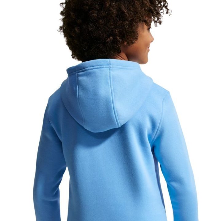 Vaikiškas medvilninis džemperis Nike Club Fleece, šviesiai mėlynas