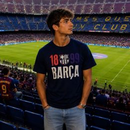 Vyriški medvilniniai marškinėliai FC Barcelona FCB Aged