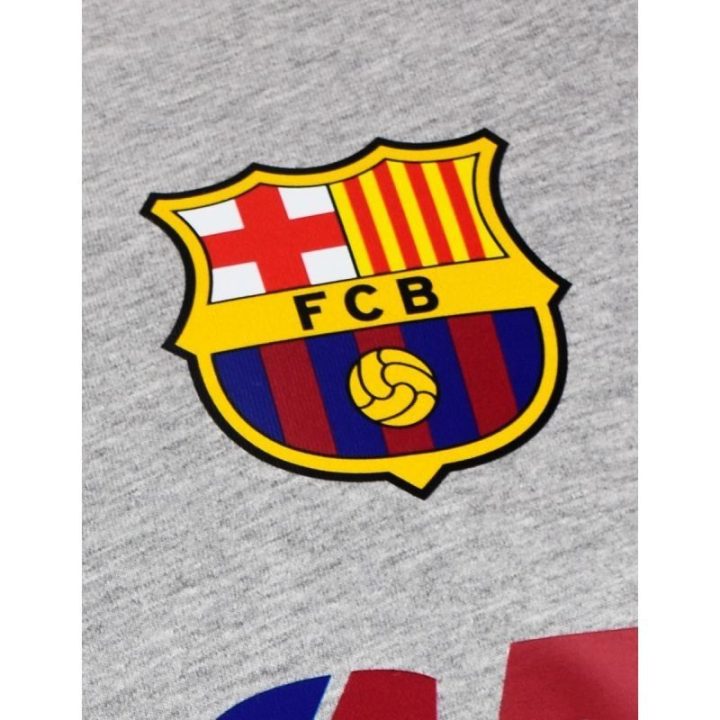 Vyriški medvilniniai marškinėliai FC Barcelona, pilki