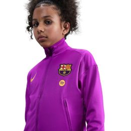 Vaikiškas sportinis kostiumas Nike FC Barcelona Strike, violetinis ir juodas