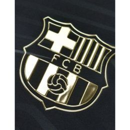 Vaikiški treniruočių marškinėliai FC Barcelona, juodi