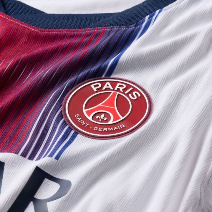 Vyriški futbolo marškinėliai Nike PSG Match Away, balti