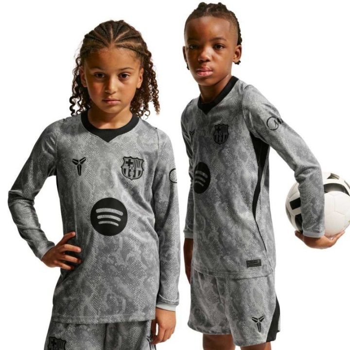 Vaikiški vartininko marškinėliai Nike FC Barcelona 2026/27, pilki