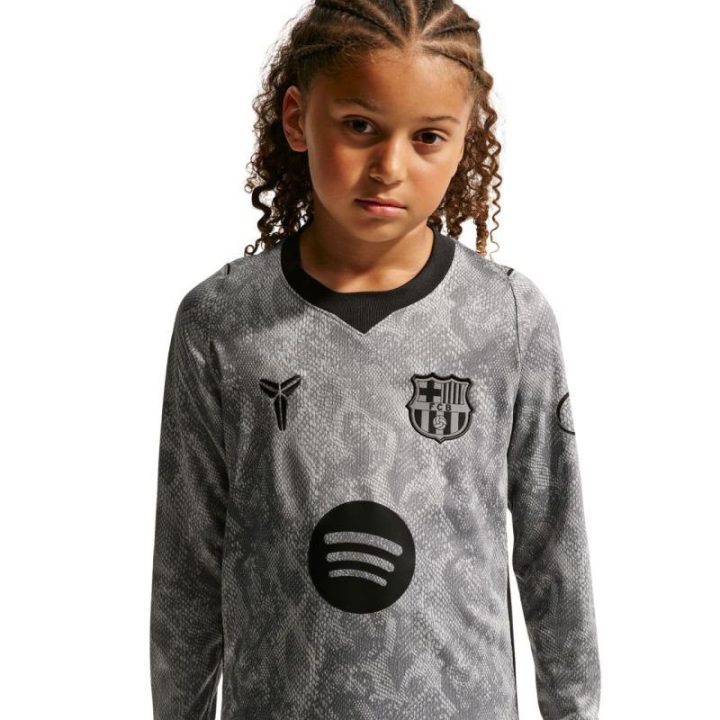 Vaikiški vartininko marškinėliai Nike FC Barcelona 2026/27, pilki