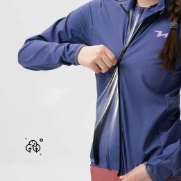 Moteriška dviračių striukė su YKK užtrauktuku Rockbros YPW069 TVI, violetinė