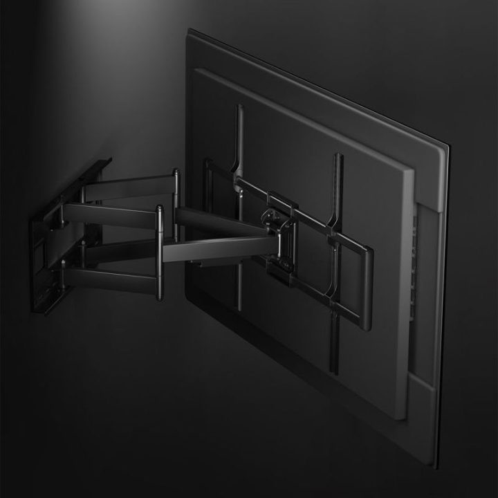 Televizoriaus sieninis laikiklis Maclean MC-482, VESA 900 × 600 mm, juodas