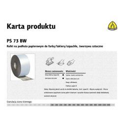 Šlifavimo popieriaus ritinys PS73BW, 150 mm, 320, 50 m