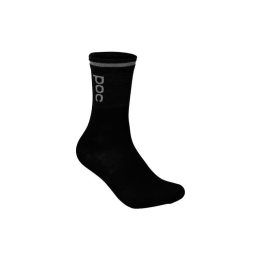 Vilnonės dviratininko kojinės POC Thermal Mid, juodos