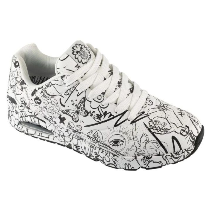 Sportbačiai Skechers Uno - Process Sketch, balti