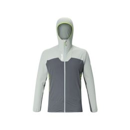 Vyriška softshell striukė su gobtuvu Millet Kamet XCS Light, pilka