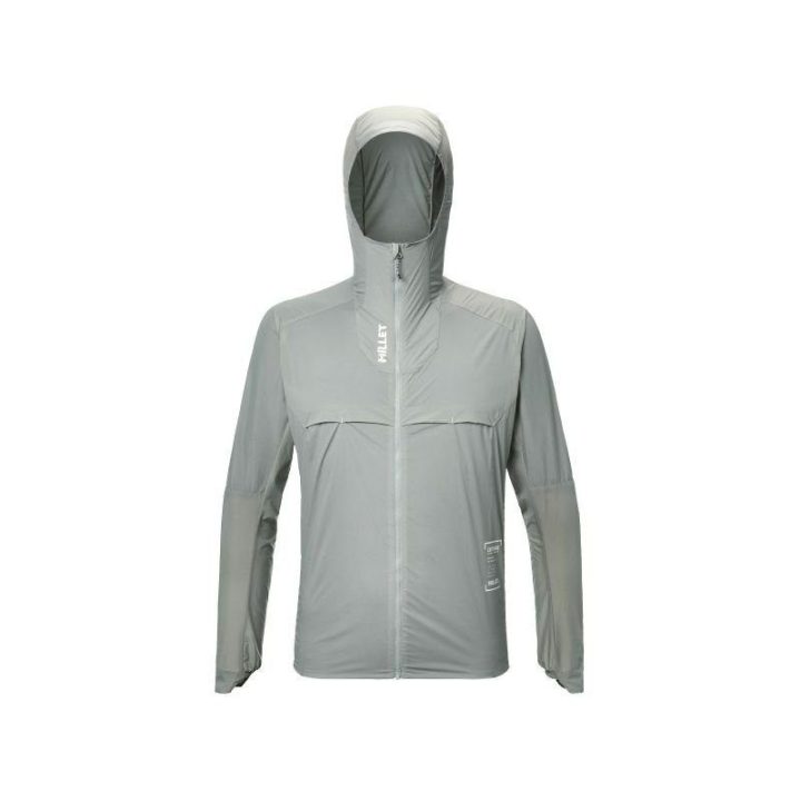 Vyriška bėgimo striukė nuo vėjo Millet Intense Windbreaker, pilka