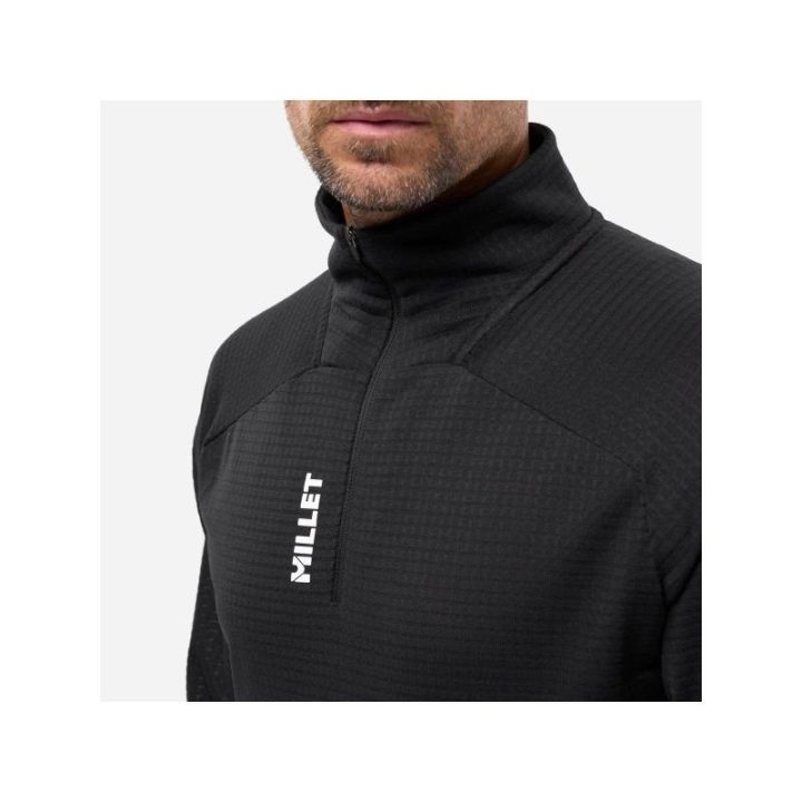Vyriškas flisinis džemperis Millet Parmelan Light Fleece PO, juodas