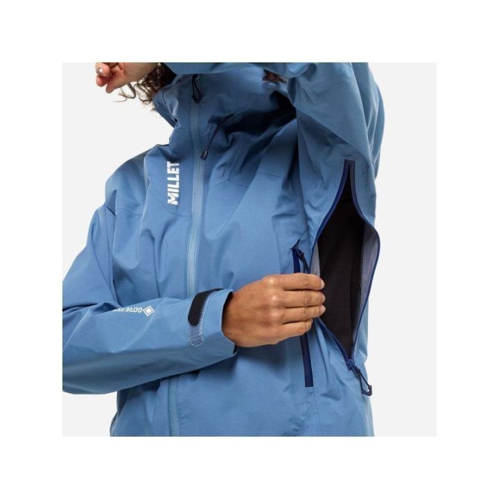 Moteriška striukė su GORE-TEX membrana Millet Kamet GTX, mėlyna