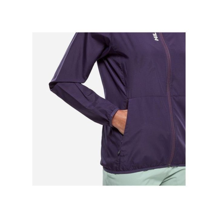 Moteriška striukė nuo vėjo Millet Parmelan Windbreaker, violetinė