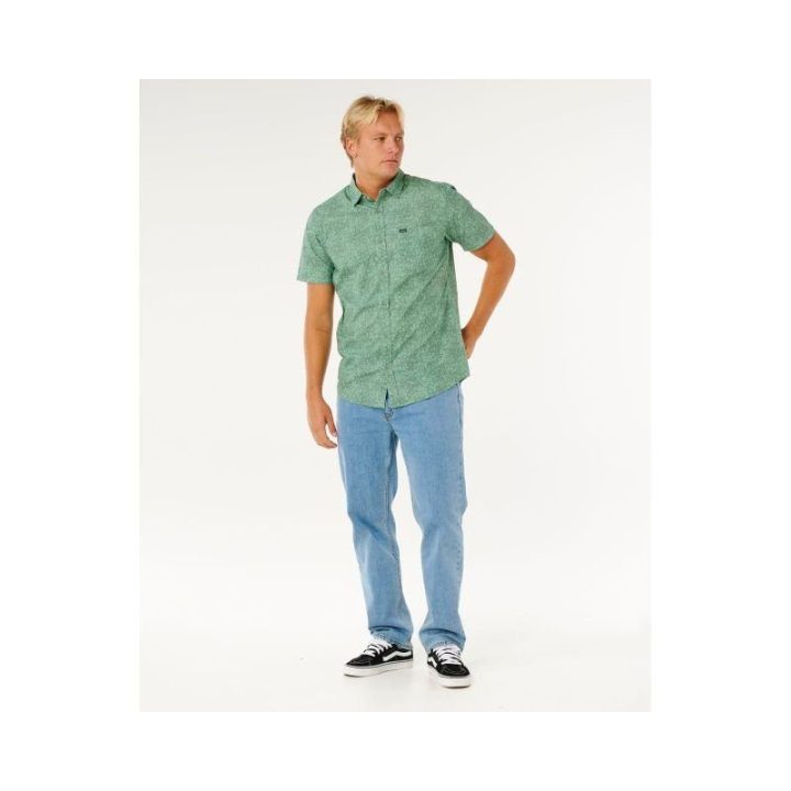 Vyriški marškiniai trumpomis rankovėmis Rip Curl Hypno Micro, žali