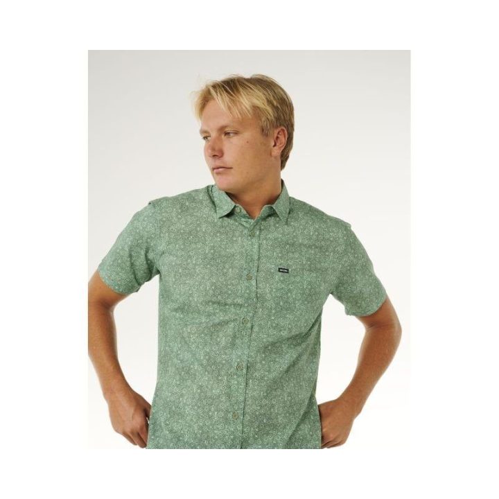 Vyriški marškiniai trumpomis rankovėmis Rip Curl Hypno Micro, žali