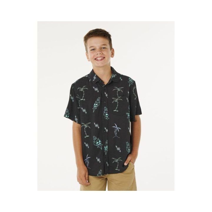 Marškiniai berniukams Rip Curl Eternal Shred, juodi