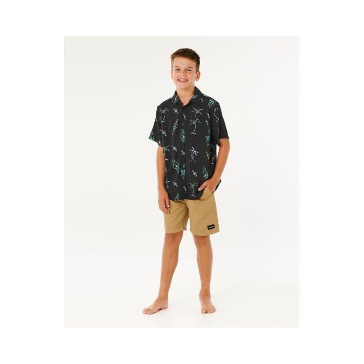Marškiniai berniukams Rip Curl Eternal Shred, juodi
