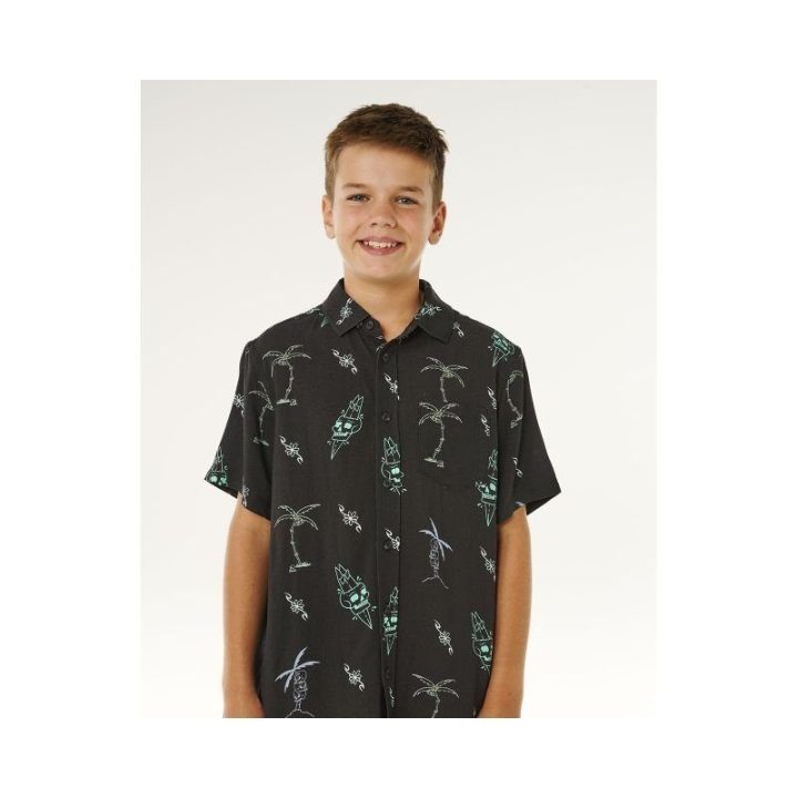 Marškiniai berniukams Rip Curl Eternal Shred, juodi