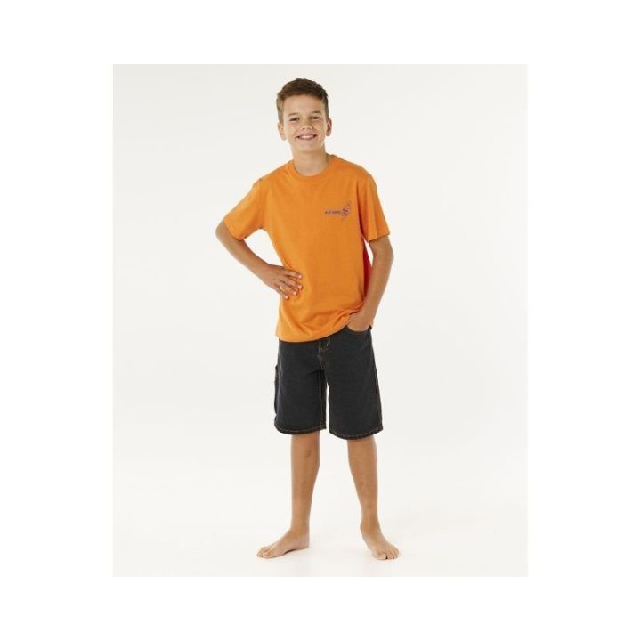 Marškinėliai berniukams Rip Curl Eternal Shred Art, oranžiniai