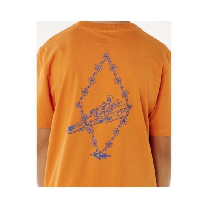 Marškinėliai berniukams Rip Curl Eternal Shred Art, oranžiniai
