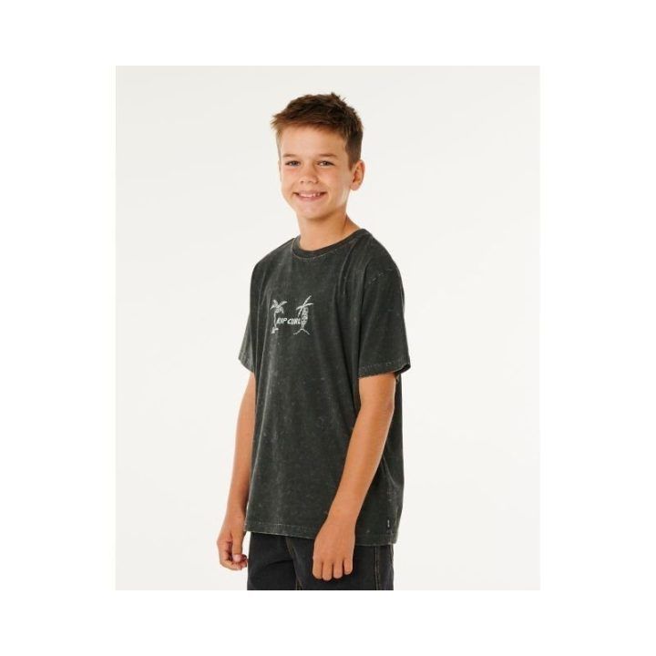 Marškinėliai berniukams Rip Curl Eternal Shred Wash, juodi