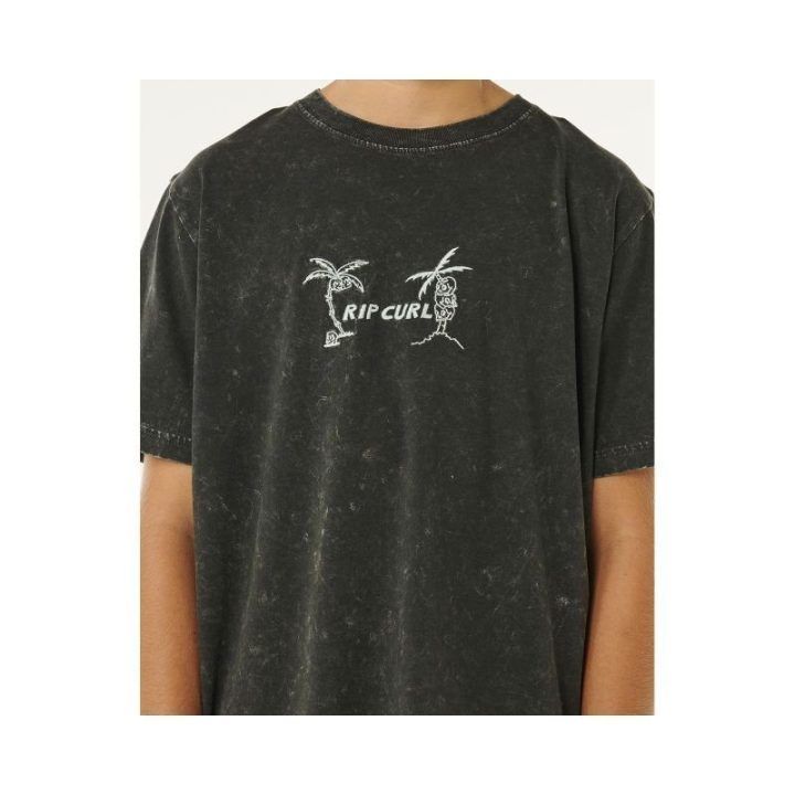 Marškinėliai berniukams Rip Curl Eternal Shred Wash, juodi