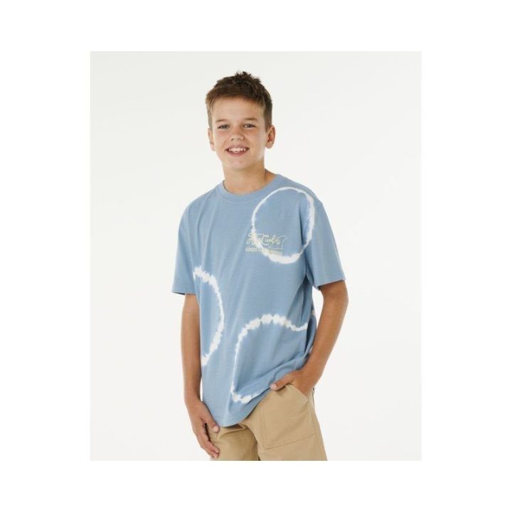 Marškinėliai berniukams Rip Curl Pacific Rinse Fin, mėlyni